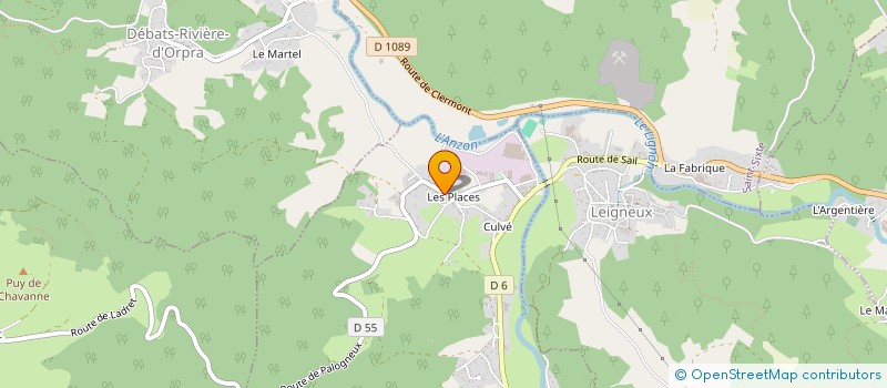 localisation de l'entreprise DIGI'SOIN à SAIL-SOUS-COUZAN