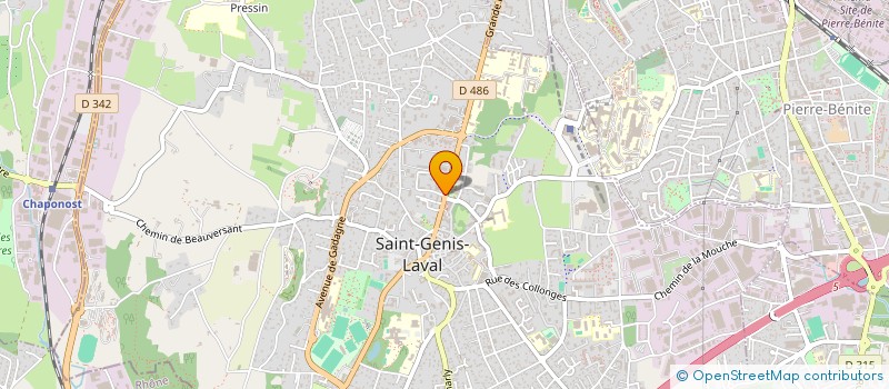 localisation de l'entreprise DIGICLUB à SAINT-GENIS-LAVAL