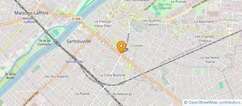 localisation de l'entreprise DIGICROSS FRANCE à SARTROUVILLE