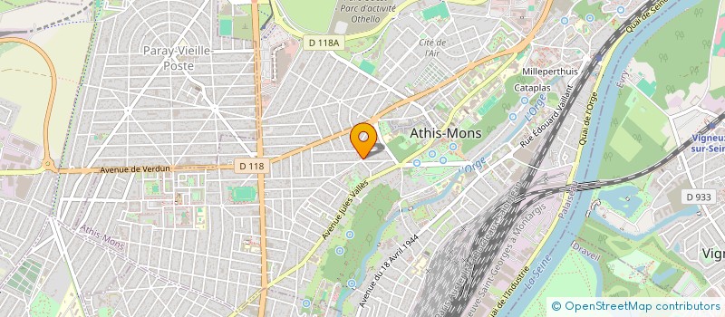 localisation de l'entreprise DIGIFAST à ATHIS-MONS