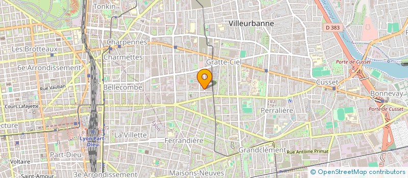 localisation de l'entreprise DIGILEC  VILLEURBANNE