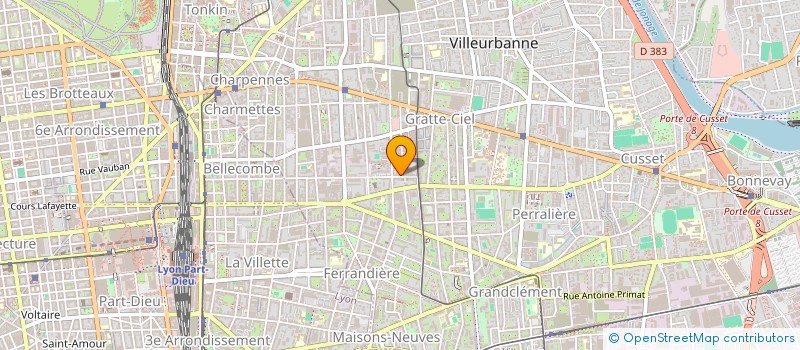 localisation de l'entreprise DIGILINE  VILLEURBANNE