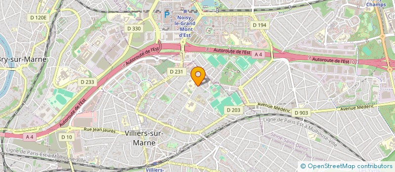 localisation de l'entreprise DIGINNOVE à VILLIERS-SUR-MARNE