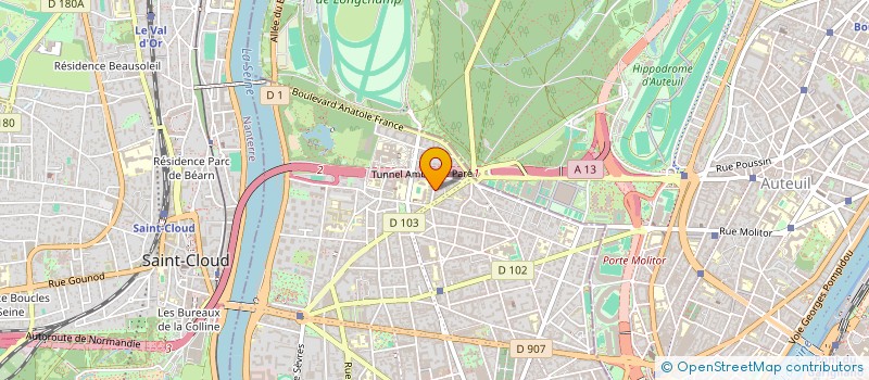 localisation de l'entreprise DIGIPERF GURU  BOULOGNE-BILLANCOURT