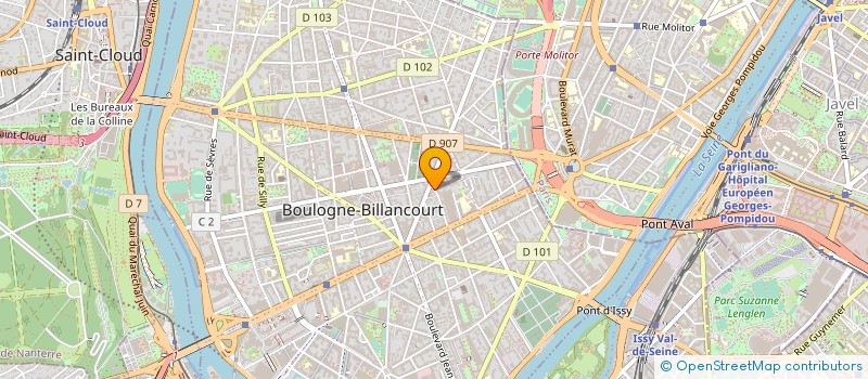 localisation de l'entreprise DIGISO RENOVATION à BOULOGNE-BILLANCOURT
