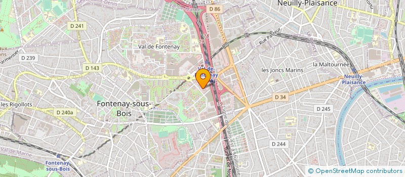 localisation de l'entreprise DIGISTAR à FONTENAY-SOUS-BOIS