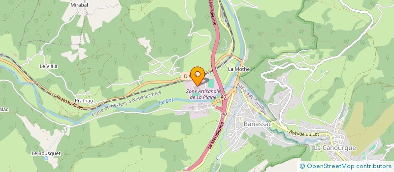 localisation de l'entreprise DIGISYS à BANASSAC-CANILHAC