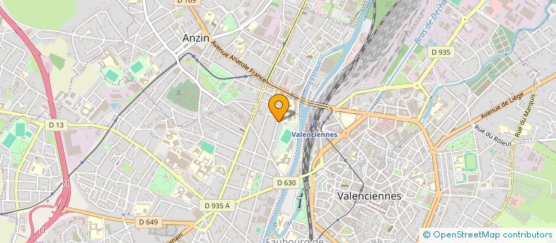 localisation de l'entreprise DIGITAL 4C  VALENCIENNES