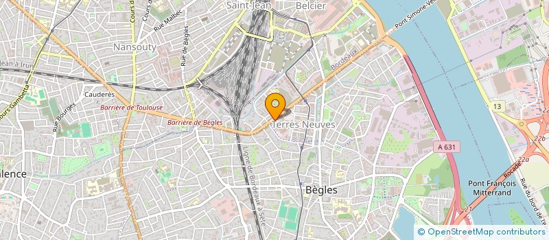 localisation de l'entreprise DIGITAL AQUITAINE à BEGLES
