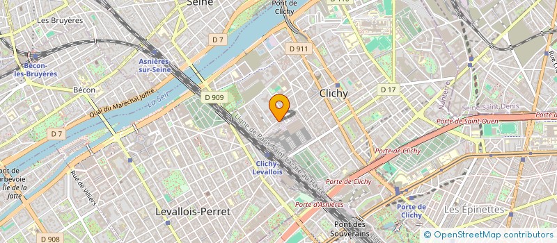 localisation de l'entreprise DIGITAL DENSITY à CLICHY