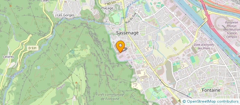 localisation de l'entreprise DIGITAL INFORMATIQUE BUREAUTIQUE  SASSENAGE