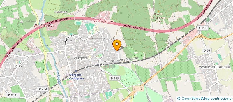 localisation de l'entreprise DIGITAL.ON  VERGEZE