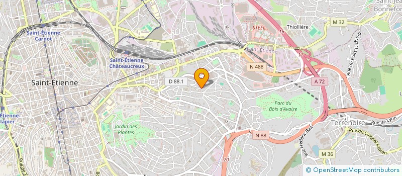 localisation de l'entreprise DIGITAL PRODUCTION  SAINT-ETIENNE