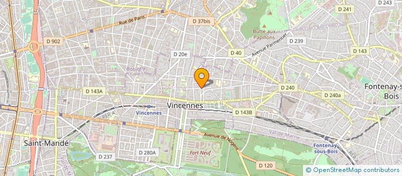 localisation de l'entreprise DIGITAL ROI FACTORY à VINCENNES