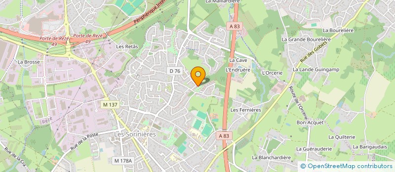 localisation de l'entreprise DIGITAL SERVICES PARTNER  LES SORINIERES