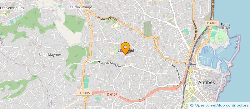 localisation de l'entreprise DIGITAL SOLUTIONS  ANTIBES