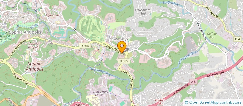 localisation de l'entreprise DIGITAL SYSTEMS FOR HUMANS ASSOCIATION OF DOCTORAL AND MASTER'S STUDENTS  BIOT