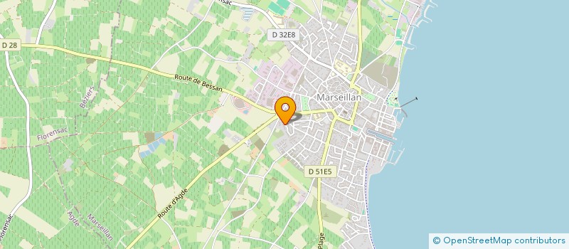 localisation de l'entreprise DIGITAL TECHNOLOGIE à MARSEILLAN