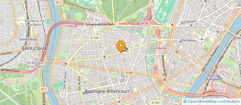 localisation de l'entreprise DIGITAL TELEVISION à BOULOGNE-BILLANCOURT