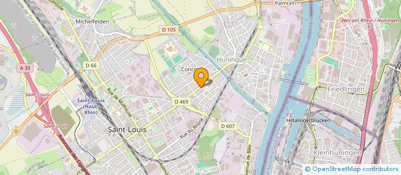 localisation de l'entreprise DIGITAL TUNING S.A.R.L. à HUNINGUE
