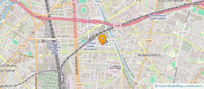 localisation de l'entreprise DIGITALLIS  AUBERVILLIERS