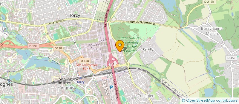 localisation de l'entreprise DIGITALPARK PARIS SUD  BUSSY-SAINT-MARTIN