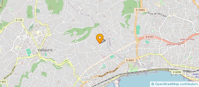 localisation de l'entreprise DIGITEL  VALLAURIS