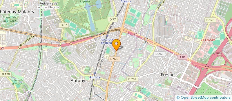 localisation de l'entreprise DIGITEX à ANTONY