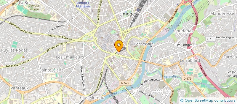 localisation de l'entreprise DIGNAC SAS à LIMOGES