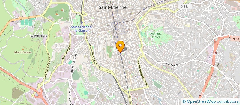localisation de l'entreprise DIGNITYS à SAINT-ETIENNE