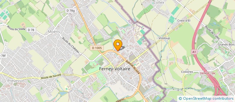 localisation de l'entreprise DIGO à FERNEY-VOLTAIRE