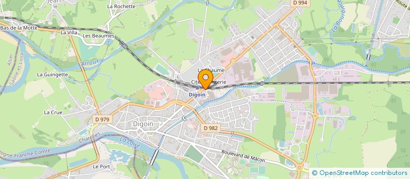 localisation de l'entreprise DIGOIN CERAMIQUE à DIGOIN