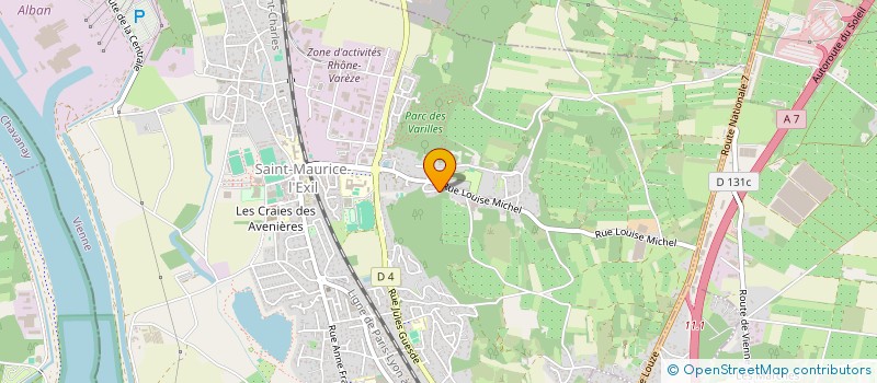 localisation de l'entreprise DIGONNET DECORATION PEINTURE  SAINT-MAURICE-L'EXIL