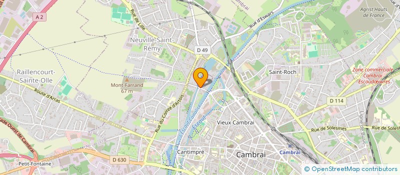 localisation de l'entreprise DIGUE DU CANAL  CAMBRAI