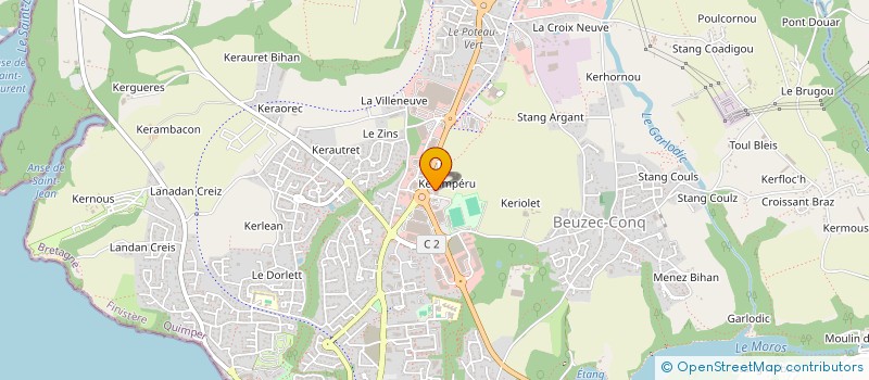 localisation de l'entreprise DIGYS à CONCARNEAU