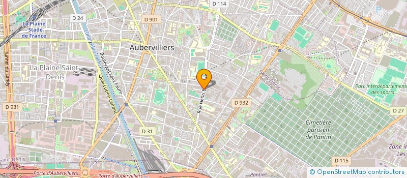 localisation de l'entreprise DIHA  AUBERVILLIERS