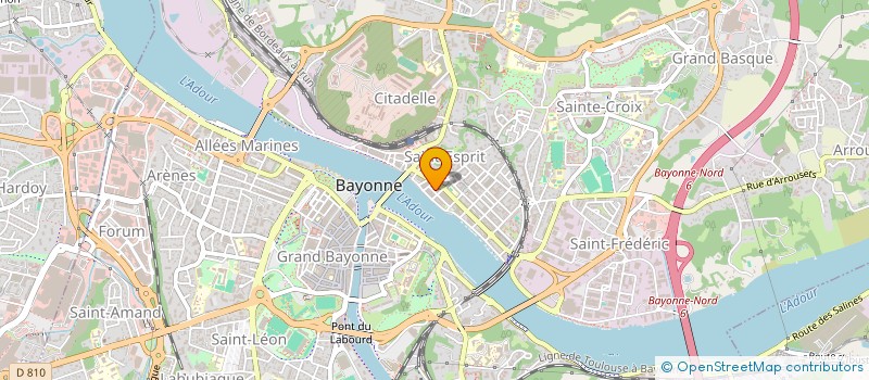 localisation de l'entreprise DIHARCE ET COMPAGNIE  BAYONNE