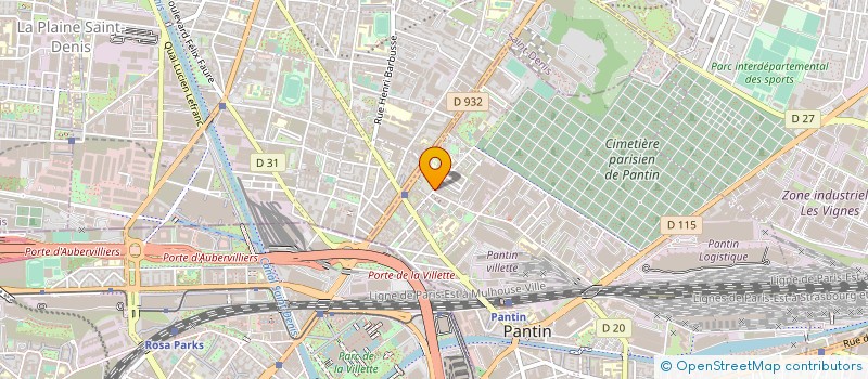 localisation de l'entreprise DIHEM  PANTIN