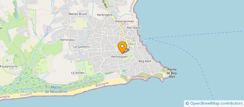 localisation de l'entreprise DIHEN VRAS à FOUESNANT