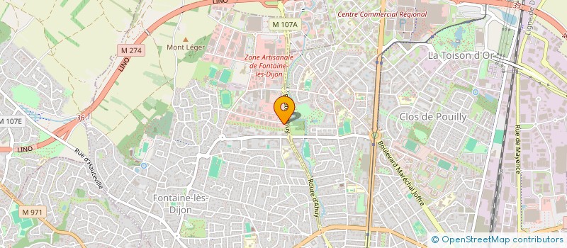 localisation de l'entreprise DIJON AUTO ASSISTANCE à FONTAINE-LES-DIJON