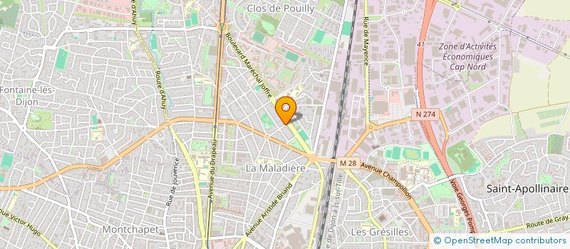 localisation de l'entreprise DIJON CUISINES CHEMINEES à DIJON