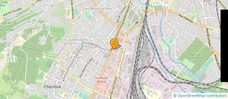 localisation de l'entreprise DIJON EXPORT à CHENOVE