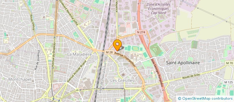 localisation de l'entreprise DIJON FEMININ BASKET  DIJON