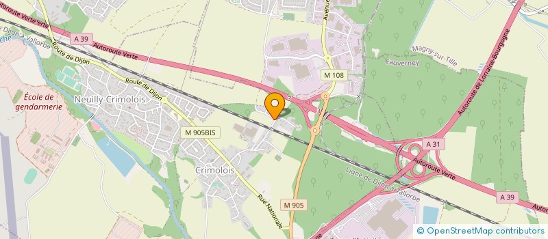localisation de l'entreprise DIJON FORMATION à QUETIGNY