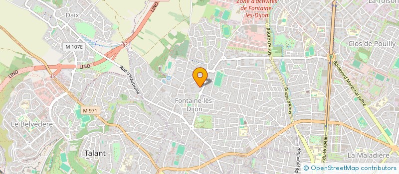localisation de l'entreprise DIJON PAYSAGE  DAIX