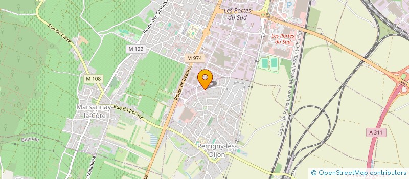 localisation de l'entreprise DIJON PIECES MECA  PERRIGNY-LES-DIJON
