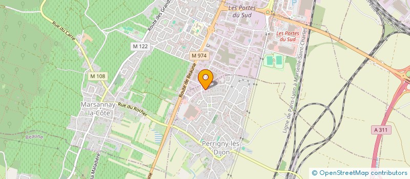 localisation de l'entreprise DIJON PRESSING à PERRIGNY-LES-DIJON