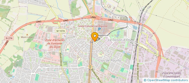 localisation de l'entreprise DIJON SERVICE PROFS à DIJON