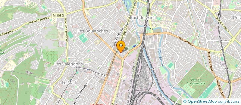 localisation de l'entreprise DIJON SUD TENNIS  DIJON