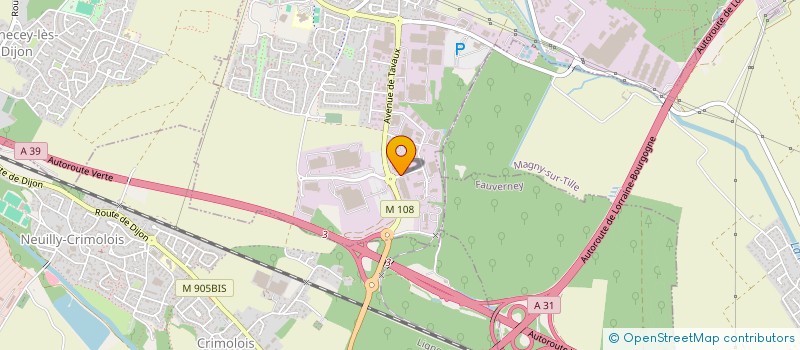 localisation de l'entreprise DIJON TERROIRS à CHEVIGNY-SAINT-SAUVEUR